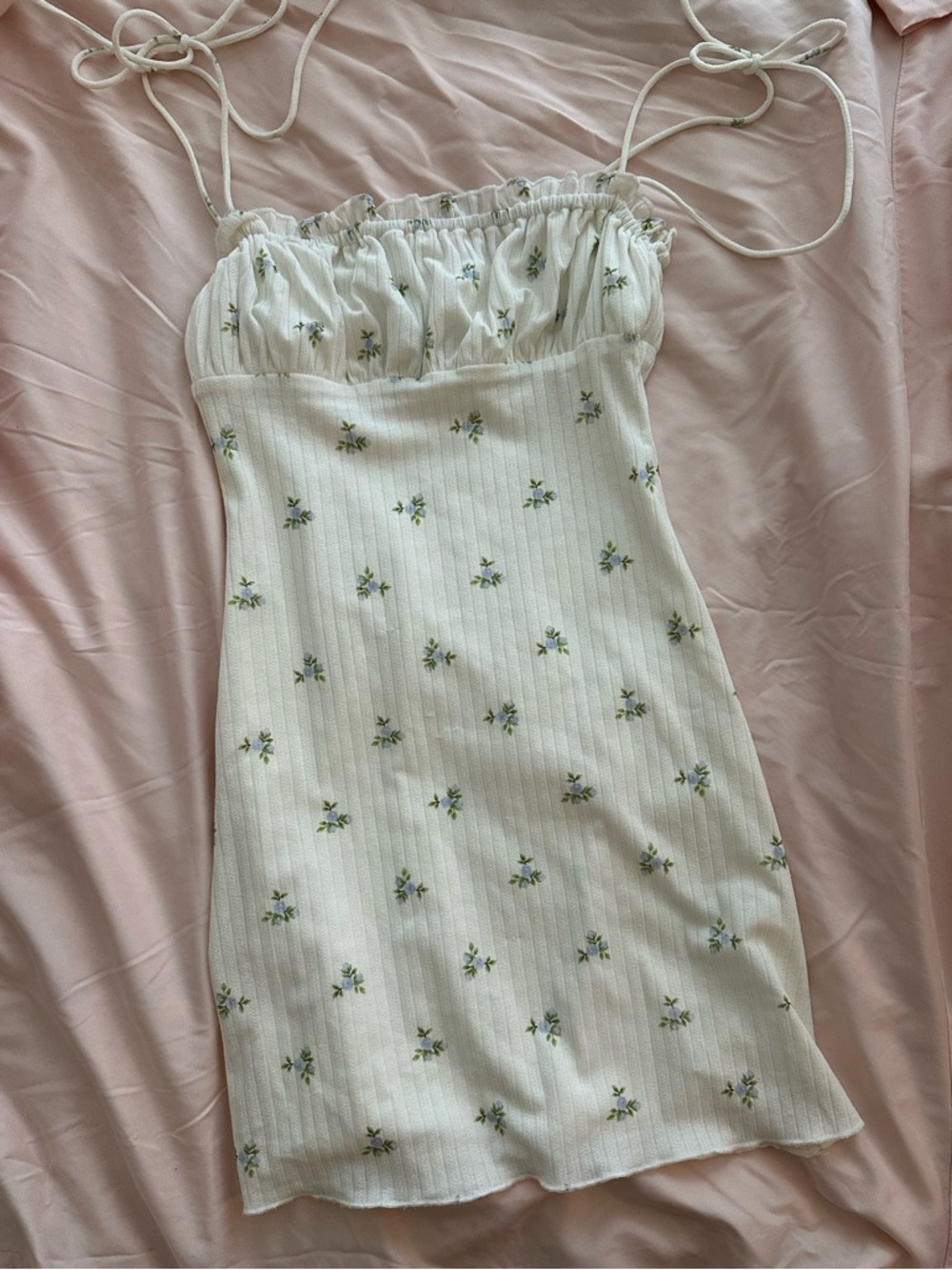 Princess Polly ribbed white Dress